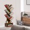 Sorbus 7-Tier Zigzag Tree Bookcase with Open Drawer for Books, Decor, and Accessories